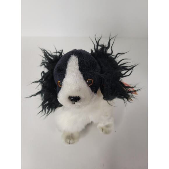 Vintage TY Beanie Babies Frolic the Dog Black and White Cocker Spaniel Dog - Picture 4 of 7